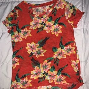 Flower print T-shirt